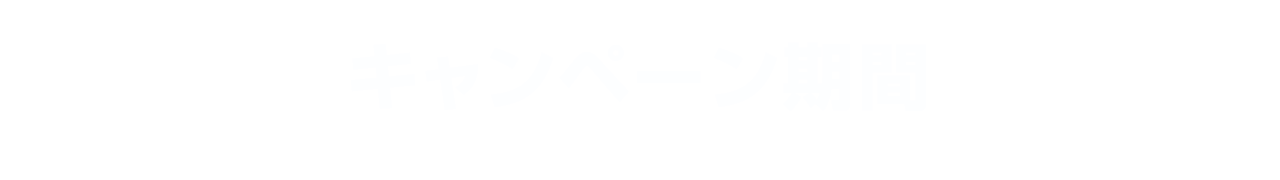 キャンペーン期間
