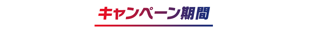 キャンペーン期間